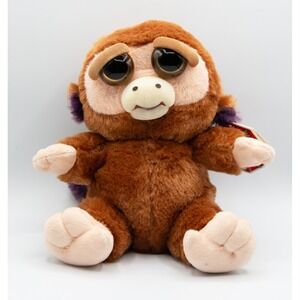 Feisty Pets Monkey Brown Plush Stuffed Animal William Mark 8 Inch 2015